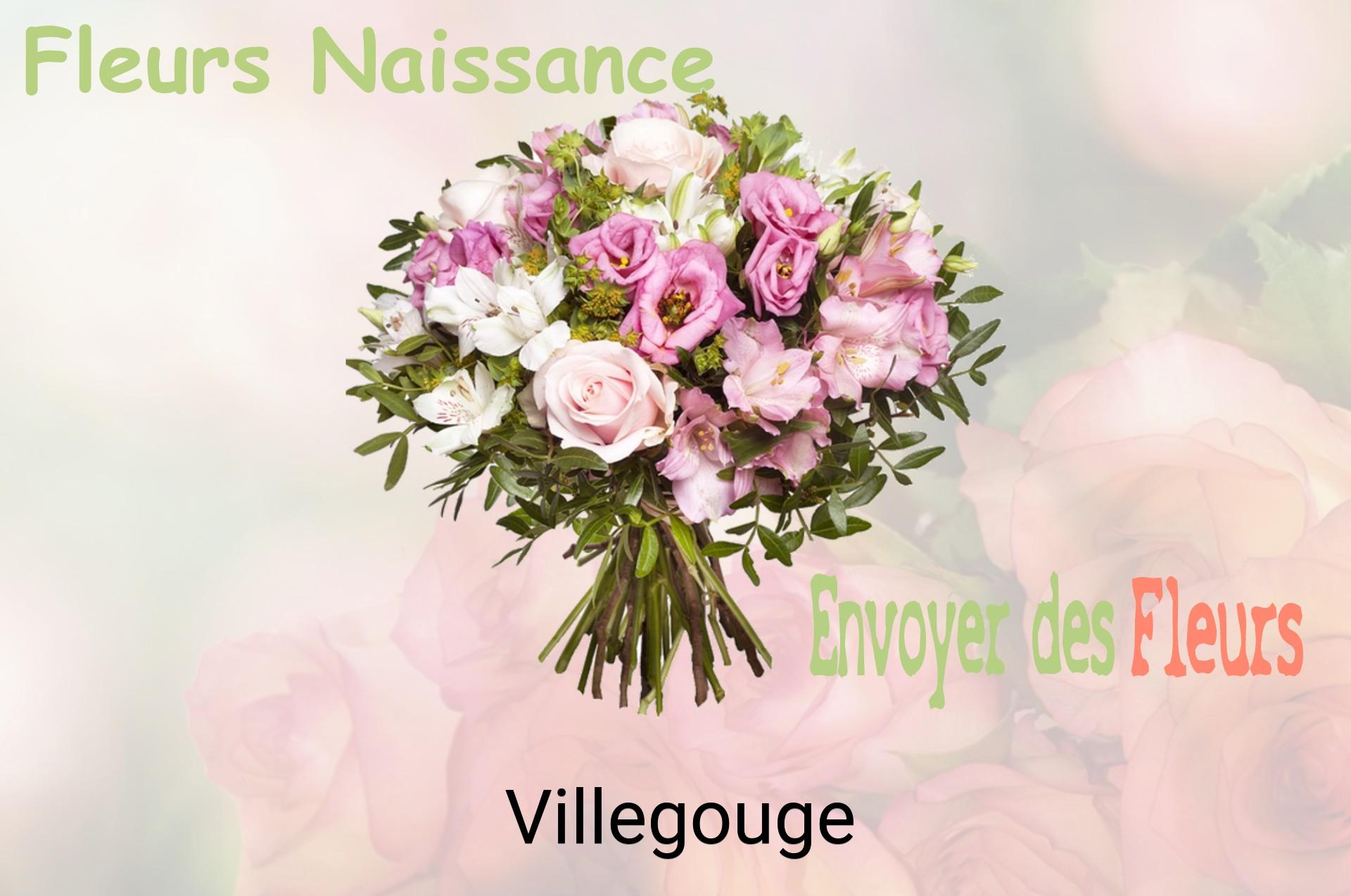 Bouquet de fleurs de naissance livré à Villegouge